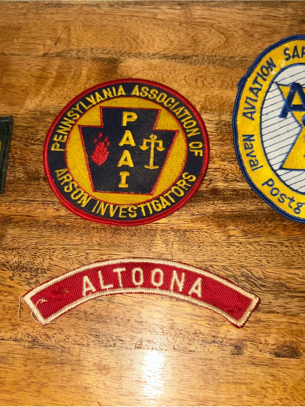 Pennsylvania Arson Investigators Patch + ALTOONA Tab - Red, Yellow, Navy